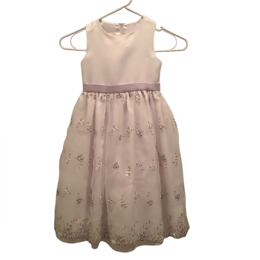 Cinderella White and Lavender Formal Dress